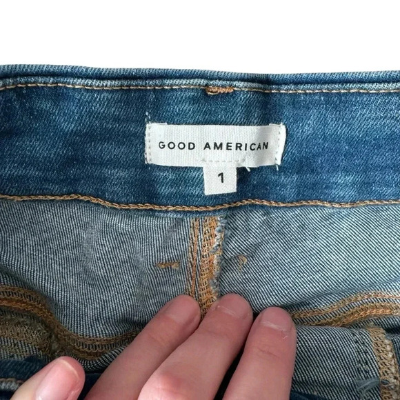 Good American Power Stretch Pull-On Flare Jeans - Picture 5 of 12